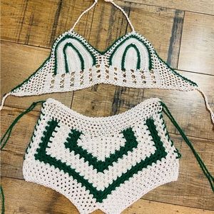 Handmade crochet 🧶 top and short